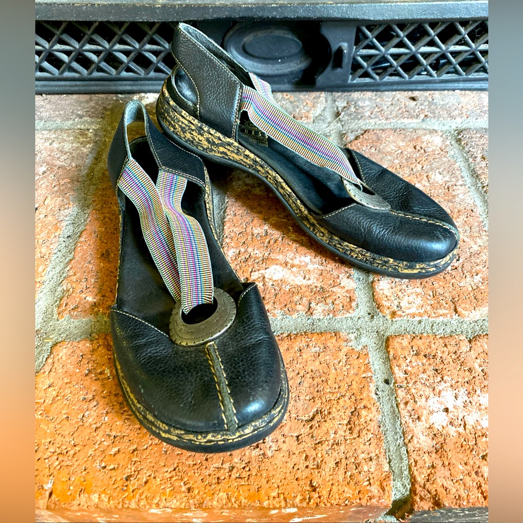 Rieker | Daisy Black Slip On Walking Sandal Us Sz 7.5 Eu 38